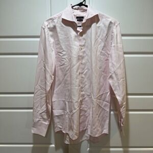 Suitsupply Dress Shirt Cotton Two‎ Ply Light Pink Business Casual 15 1/2